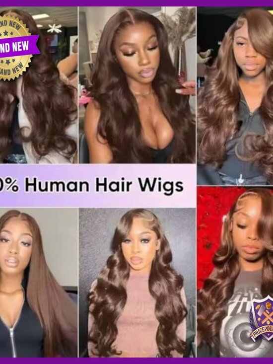 30 Inch Human Hair Lace Front Wig 200 Density 13x4 Body Wave Pre Plucked